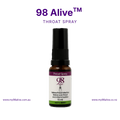 98 Alive Throat Spray 15ml bottle — fast-acting MOCB immune throat support