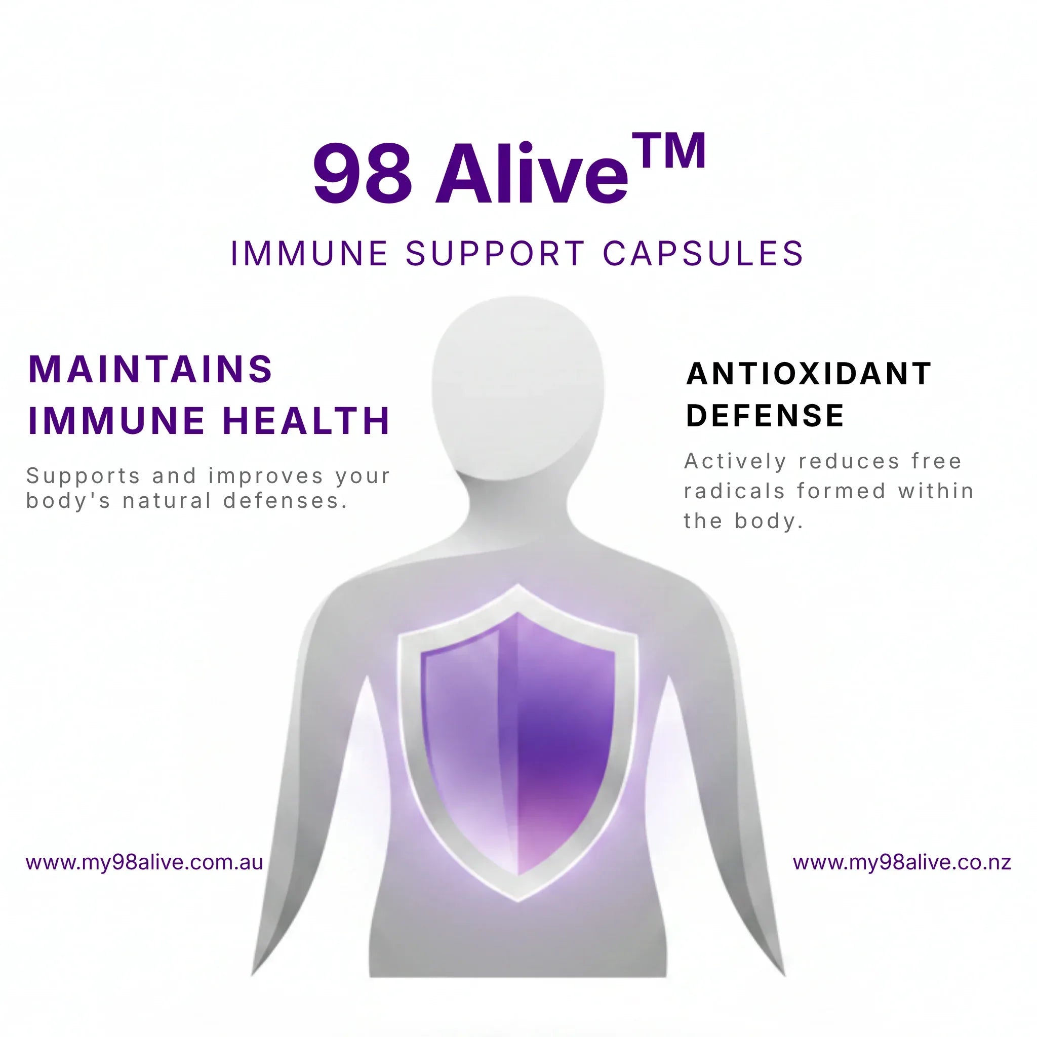 98 Alive Immune Support Capsules (60 count)